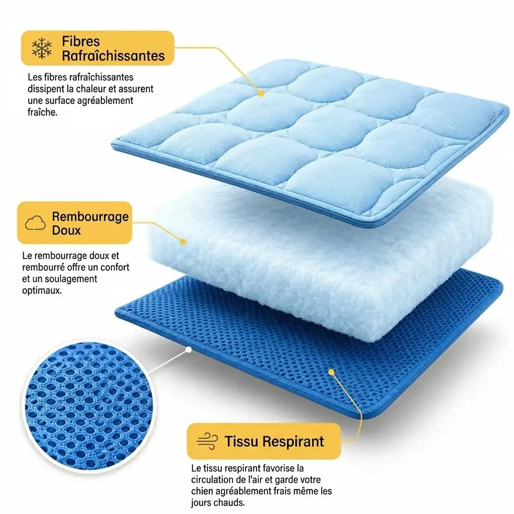 Tapis rafraichissant premium pour chien - Offre 1+1 CANICULE