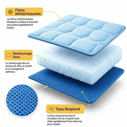 Tapis rafraichissant premium pour chien - Offre 1+1 CANICULE